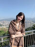 MITHAOL KUSC围巾女保暖披肩女生2024新款女士围脖轻奢生日情人节礼物送老婆 粉色【可代写贺卡】 实拍图