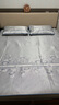 水星家纺A类凉感1000D冰丝凉席床笠式提花席子三件套180x200cm【可机洗】 实拍图