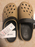 回力 Warrior 凉拖休闲情侣款拖鞋透气户外百搭包头沙滩鞋透气轻便洞洞鞋 049 卡其色 44 实拍图