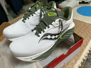 SAUCONY【彭于晏同款】索康尼胜利22专业强缓震跑鞋男厚底跑步鞋运动鞋男 白绿136 46 实拍图