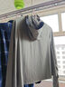 蕉下（beneunder）防晒衣女夏季25新款防紫外线防晒服升级披肩百搭AL118女士送礼 远山灰 XL 实拍图