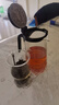 尚明玻璃内胆飘逸杯茶水分离懒人泡茶壶一键过滤泡茶神器家用茶具套装 单壶 500ml 实拍图