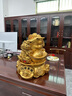 铜德礼饰落地金蟾摆件客厅创意三足蟾蜍办公室高档装饰品公司店铺开业礼物 加大号【36*36*38cm】-钱币可取 实拍图