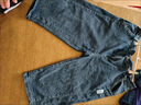 八分牛仔短裤男夏季薄款直筒宽松7七分裤子男士休闲中裤潮牌夏天 蓝灰 666 4XL 推荐160-175斤 实拍图