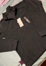 优衣库男装柔滑弹力摇粒绒半拉链套头衫/长袖25秋冬新款481184 09 黑色 L /175/100A 实拍图