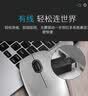 罗技（Logitech） M111 有线鼠标 笔记本台式机 USB办公家用光电图书馆安静企业采购鼠标 灰色 实拍图
