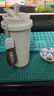 WINTERPALACE纪念礼品陶瓷咖啡杯高颜值便携随行保温杯子316不锈钢双饮吸管杯 陶瓷内胆-奶霜白 530ML 实拍图