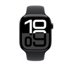 Apple/苹果 Watch Series 10 智能手表GPS款46毫米亮黑色铝金属表壳黑色运动型表带S/M MX263CH/B 实拍图