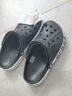 crocs卡骆驰洞洞鞋贝雅卡骆班轻便耐磨一脚蹬休闲鞋|205089 黑色/白色-066 36 /37(220mm) 实拍图