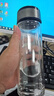 【⭐京东物流配送】高硼硅双层玻璃杯大容量泡茶杯水杯子茶水分离 【双层加厚】茶杯 350ml 1只 实拍图