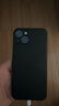品胜 适用苹果13手机壳iphone13柔性液态保护套全包防摔13超薄软壳直边手机壳 黑色 实拍图