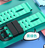 轩邑 适用小天才表带q1a/Q2A/D2A/D2/D3/Q1R/Z6P/z9/z8/z7/Z6S/z6/z5A/z5pro/z3儿童电话手表表带 黑绿 实拍图
