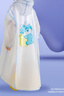 俞兆林（YUZHAOLIN） 男女童透气大帽檐雨披宝宝卡通雨具幼儿园学生便携式雨衣 绿色 L 实拍图