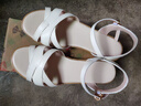 2025新款夏季凉鞋女士时尚外穿平底牛筋软底防滑孕妇凉鞋女妈妈鞋 米白色 39 实拍图