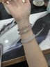 炫戴（XUANDAI）紫晶猫眼石丨小米手环10表带水晶小米手环9/8腕带nfc版夏天7/6手表带女生手链5/3/4智能运动配件 猫眼丁香紫水晶链（腕围约14-15cm） 适用：小米手环9陶瓷版表带 实拍图