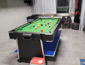 SZX成人标准4合1游戏桌 家庭商用台球乒乓球冰球黑8式室内球厅娱乐桌 7尺4合1-213*111*81cm-黑桌+绿布 实拍图