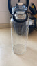 LOCKZI吨桶吨耐高温100度食品级开水防摔茶水分离玻璃泡茶杯大容量水杯 [茶网+杯套] 1500ml 高硼硅防爆 实拍图