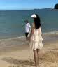 COSMICKISS遮阳帽风扇帽子充电女士遮阳防晒夏季户外大檐空顶骑行休闲太阳帽 可充电风扇帽子-米色（风扇颜色随机） 实拍图