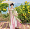十三余小豆蔻儿[佩玉春风]刺绣粉色裙子印花对襟衫唐制汉服女原创 四件套 XS 实拍图