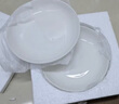 泰鑫兴4只装8英寸20.3厘米釉下彩陶瓷家用白瓷盘餐盘深盘汤盘菜盘 实拍图