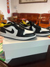 耐克NIKE篮球鞋 女乔丹AJ1 JORDAN1运动鞋 DC0774-101白黑37.5 实拍图