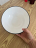 北欧竖纹8寸大汤碗陶瓷大碗汤盆纯白高温釉下彩大号面条碗汤面碗 【1个装】8英寸汤碗 实拍图