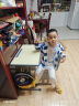 晶霄儿童学习桌椅套装作业课桌子小孩书桌写字桌学校小学生家用可升降 【校园款】双柱课桌+椅 深灰色 实拍图