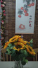 仿真花向日葵假花干花客厅卧室落地摆放太阳花绢花花室内装饰花 黄色 5支 实拍图