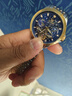 欧利时（OLEVS）瑞士认证品牌手表男全自动机械表夜光防水男士手表满天星高档腕表 OLEVS-6705-钢带间蓝 实拍图