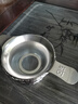 不锈钢加厚无磁双耳网茶漏茶道茶具配件茶叶过滤器茶滤网 201不锈钢茶漏大号+托架【1套】 实拍图