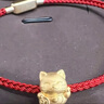 周六福3D硬金足金黄金转运珠男女款招财猫定价A1610417 约0.85g生日礼物 实拍图