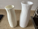 北欧塑料花瓶家居插花假花客厅现代创意简约小干花白色装饰品摆件 A款小号奶白色 实拍图