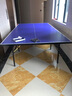 飞龙鸟（FEILONGNIAO）乒乓球桌室内家用可折叠标准乒乓球台移动式兵乓球台兵浜球台案子 12MM桌面30MM腿室内无轮仅送网架 实拍图
