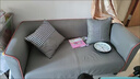 华莱德简约现代科技布艺沙发小户型客厅双人出租房卧室公寓三人简易网红 洣白色 单人座 实拍图