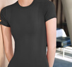 徽昂瑜伽服女运动短袖t恤紧身速干衣运动服上衣健身服显瘦跑步黑色XXL 实拍图