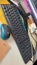 罗技（Logitech）MK275 企业级无线键鼠套装 办公鼠标键盘套装 电脑笔记本办公键鼠套装 带无线2.4G接收器 黑蓝色 实拍图
