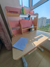 童博士儿童学习桌椅套装多功能可升降高中小学生家用书桌椅子写字课桌 楹木高书架+AA级灯+高端工学椅粉 实拍图