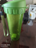 特百惠（Tupperware）茶韵500ML塑料杯男女士学生夏季运动水杯子户外便携大容量 青苔绿 实拍图