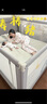 棒棒猪 (BabyBBZ)婴儿床围栏床上儿童防掉床护栏宝宝防摔防护栏垂直升降 丁香灰 1.5m 单面装 实拍图