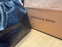 CHARLES&KEITH迷你菱格流浪包单肩斜挎双肩包包女包生日礼物CK2-60782390 Black黑色 S 实拍图