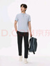 KOLON SPORT/可隆速干POLO 男士吸湿小翻领抗菌户外运动印花短袖 LHPT5MTT31-LB 浅蓝色 XL 180/100A 实拍图