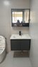 艺昕浴室柜陶瓷一体盆卫生间洗手盆洗脸盆柜组合智能镜套装洗漱洗手台 70CM轻奢灰C款智能+全套配件 实拍图