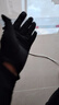 红蜻蜓（RED DRAGONFLY）防晒手套女夏季开车防紫外线遮阳护手臂加长款露指可触屏冰丝袖套 黑色 手腕可脱 露二指 实拍图