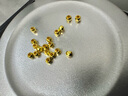 喜上眉梢【喜上眉梢】999足金蹦迪镭射散珠黄金3D硬金超闪足球珠圣诞礼物 0.6g 2mm蹦迪珠多颗 实拍图
