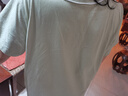 芬腾睡裙女士夏季薄款短袖纯棉大码可爱睡衣家居服全棉女款连衣裙 X98423765草绿 L 建议:110-125斤 实拍图
