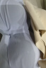 ubras情人节礼物【2件装】无尺码免拆V领内衣女背心美背文胸罩无痕隐形 裸感肤+奶盐蓝 实拍图