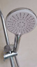 九牧王超粗孔老式花洒喷头大出水量家用热水器手持不增压单个淋浴莲蓬头 银白色大水量花洒亲肤不刺痛商用款 实拍图