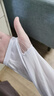 防晒冰袖防晒袖套冰丝户外夏季骑行纯色护袖运动防蚊加长锦纶开车 拇指白1双【冰丝高弹+防叮精华】 实拍图