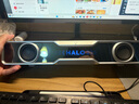漫步者花再Halo SoundBar桌面音响音箱家用台式电脑游戏音响长条有线音箱蓝牙5.4RGB灯效 破晓白 实拍图