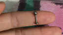 半粒F136医用钛合金耳钉非钛钢耳钉防致敏养耳洞睡觉免摘耳饰耳钉耳棒 3mm球*8mm长耳钉1对【医用】 实拍图